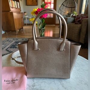 Kate Spade Shimmering Beige Satchel